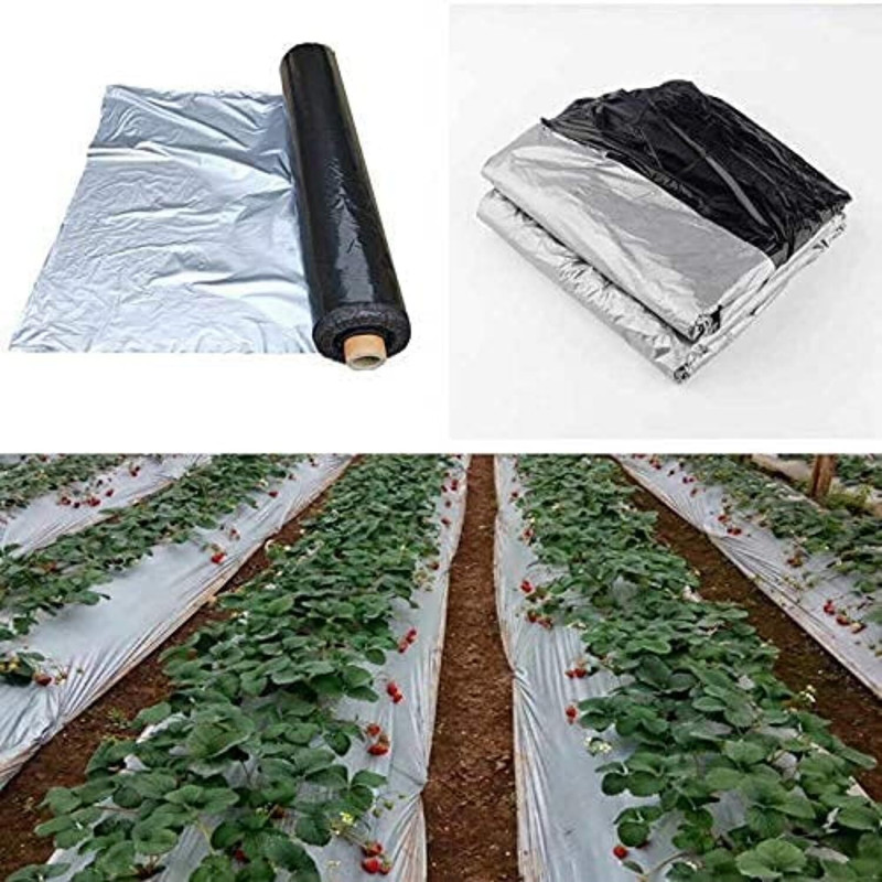 Kamal Agrotech Kawatch Mulching Paper (1Meter x 400 Meter) (3.28 Ft x 1312 Ft) (30 Micron) Garden Mulch(Black 9 kg)