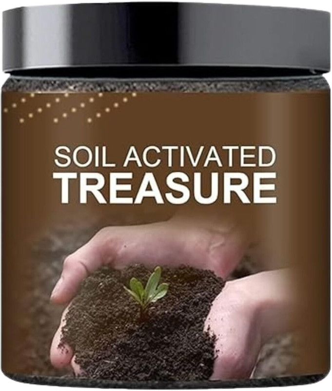 Eloxa Treasure Soil Activator for Plants Boosts Soil Quality & Root Strength Pack 1 Fertilizer(0.1 kg, Powder)