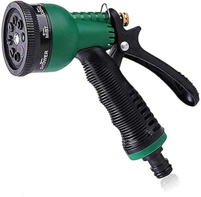 Shardam Trading 7 in 1 High Pressure Garden Hose Nozzle Spray Gun with Metal Grip Lock 1 L Hand Held Sprayer(Pack of 1)