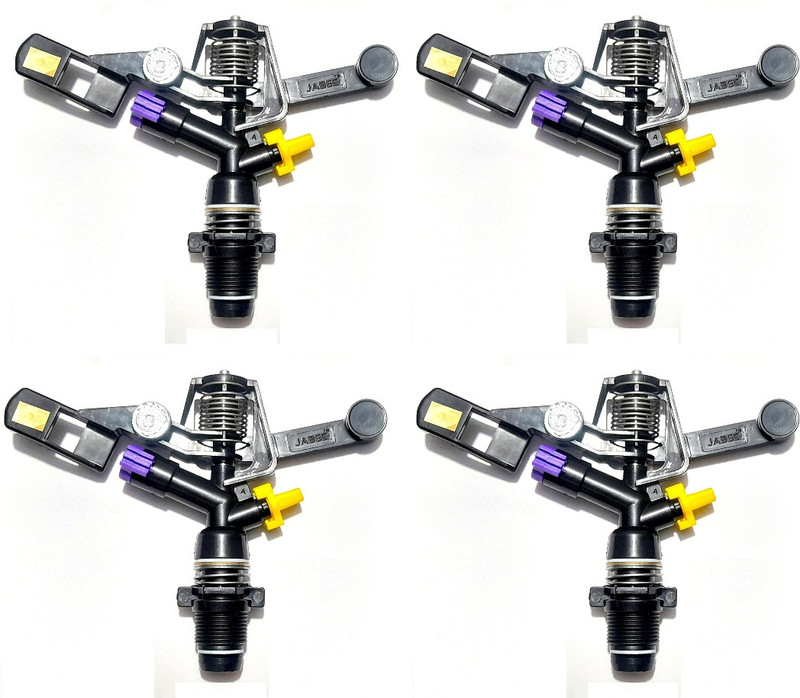 VAYAL IRRIGATIONS 25 mm ISI Plastic Impact Water Sprinkler/ Automatic Rotating Sprinkler Pack Of 4 520 L Hose-end Sprayer(Pack of 4)