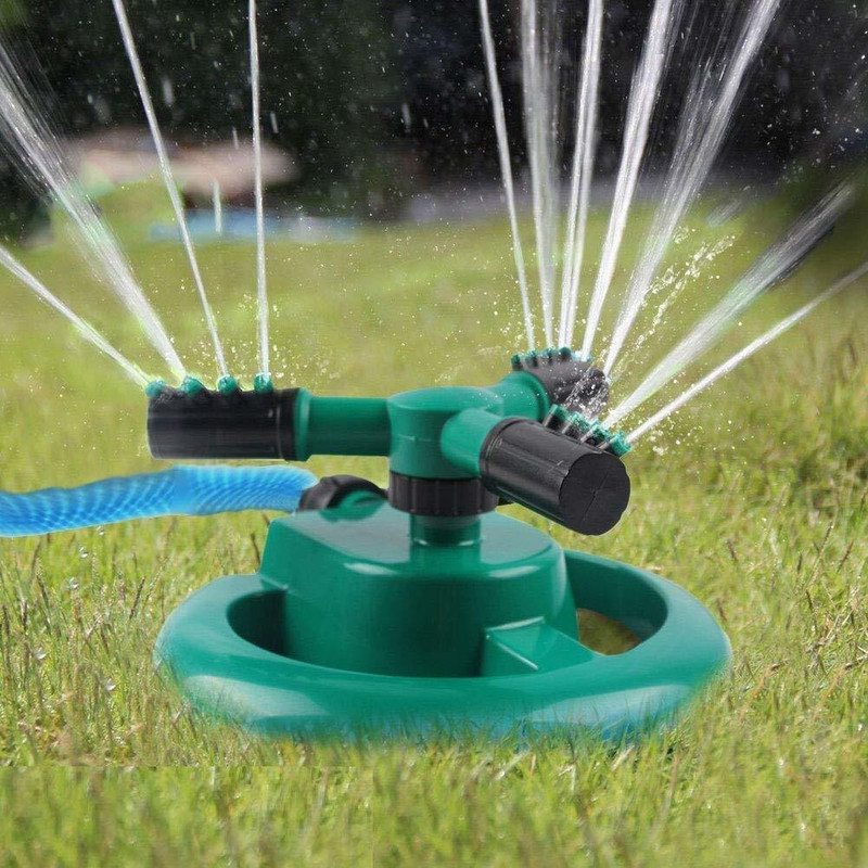 HAIYUN Automatic 360 Rotating Adjustable Lawn Sprinkler, Large Area Coverage Water Sprinkler for Lawn and Garden (Pack of 1) Hose-end Sprayer 1 L Hose-end Sprayer(Pack of 1)