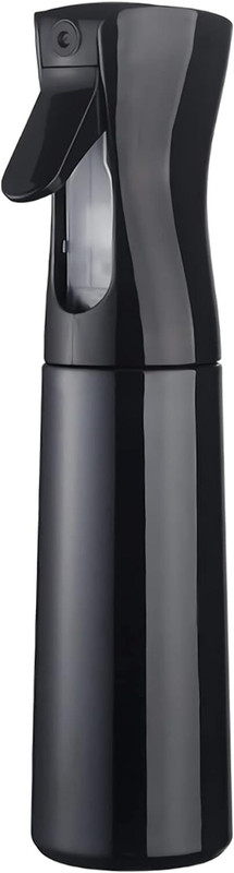 KIRA Spray Bottle Empty,Mist Hair Spray Bottle for Taming Hair in Morning,,Plants 300 ml Plastic Spray Bottle(Pack of 1, Black)