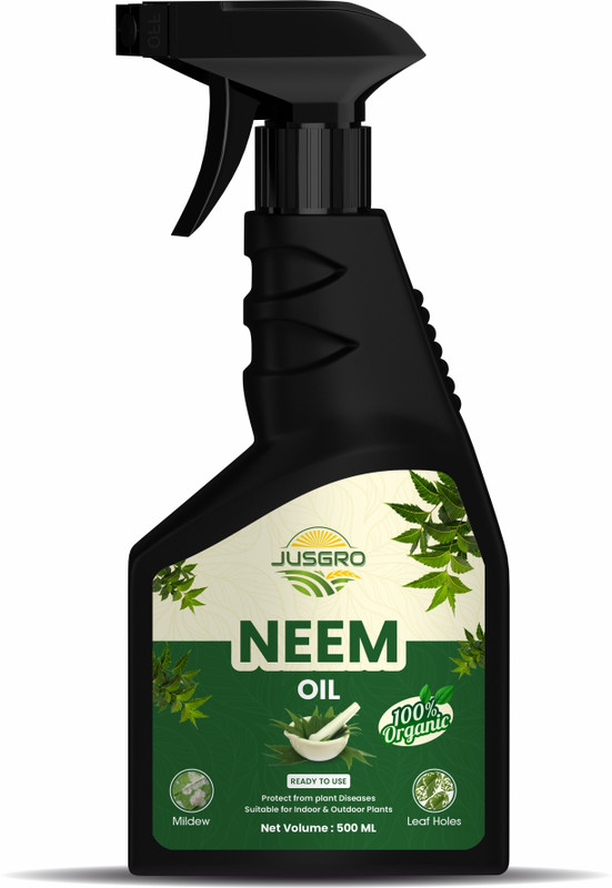 JusGro Neem Oil for Plants, Home, Office & Terrace Gardening Fertilizer for Plants 0.5 L Hand Held Sprayer(Pack of 1)