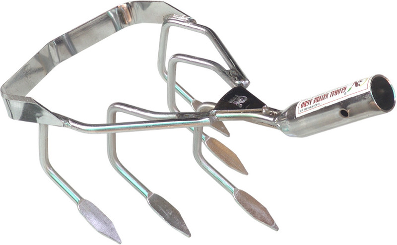 Global Nature Agro Heavy-Duty 5Tine Manual Weeder & Soil Cultivator for Agricultural & Garding tool Garden Tool Kit(2 Tools)