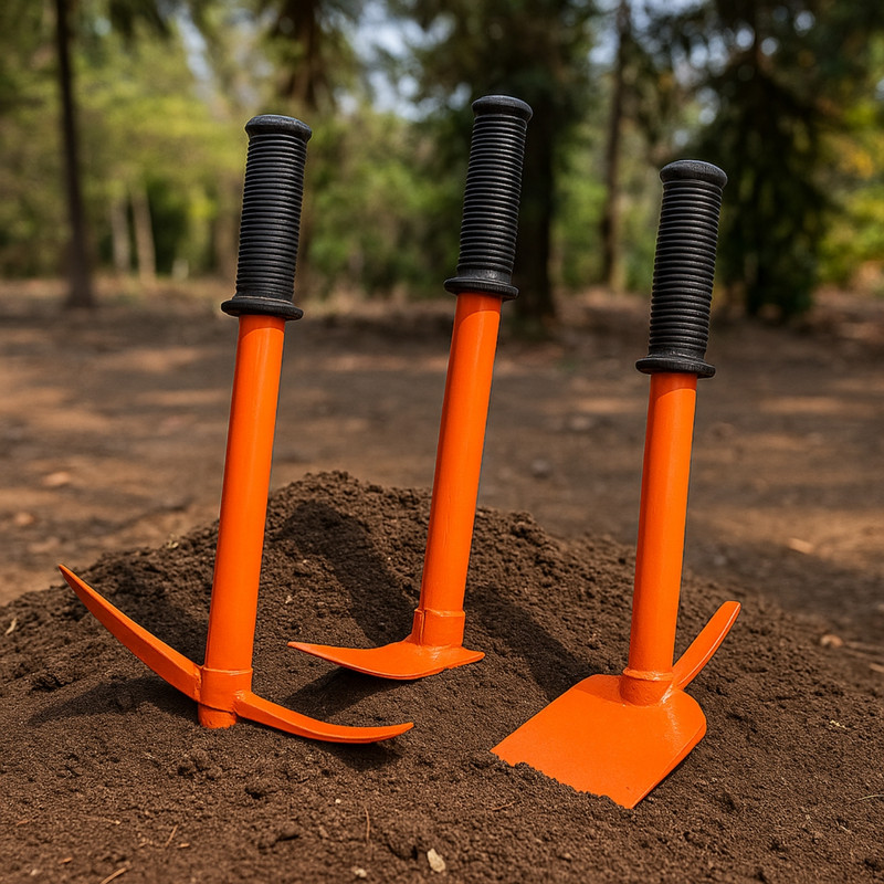 Kraft Seeds Heavy Duty Gardening Tools - Garden Hoe, Tiller, Hoe with Prong Garden Tool Kit(3 Tools)