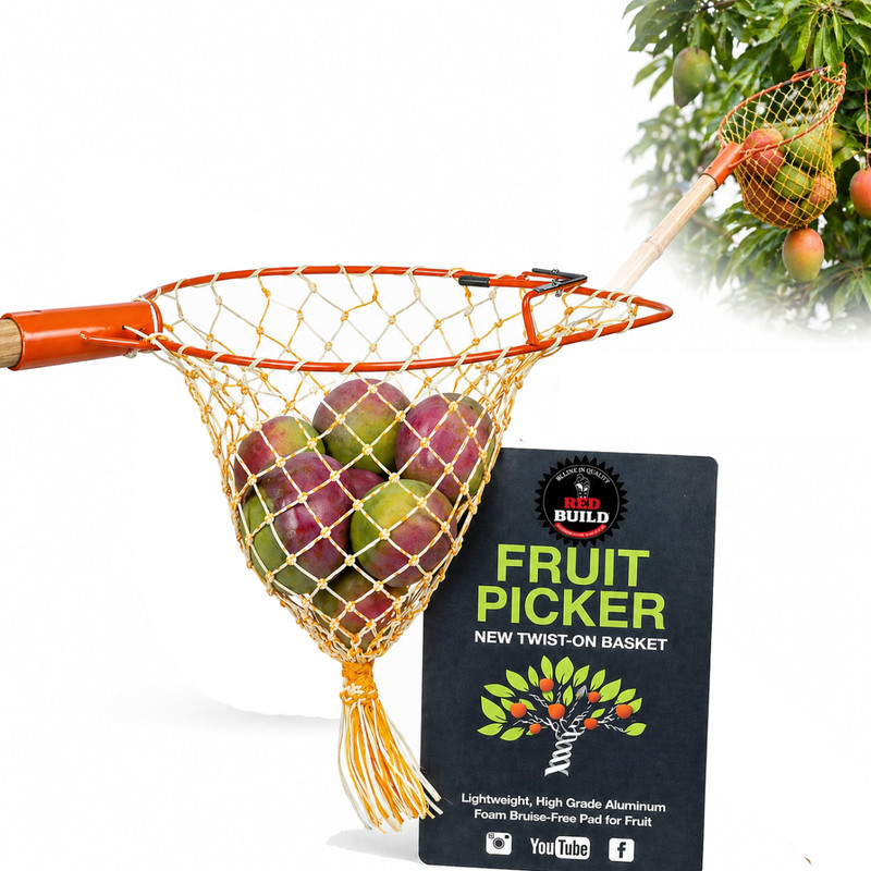 REDBUILD Fruit Picker | Multi-use | Mango Fruit Plucker | Mango Plucking Stick Garden Tool Kit(1 Tools)