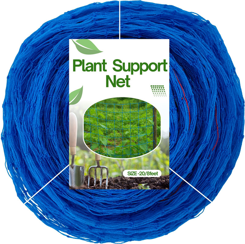 Sub Enterprises Premium Plant Climbing Net Creeper Support 20Ft x 8Ft Garden Netting Agriculture Garden Tool Kit(20 Tools)
