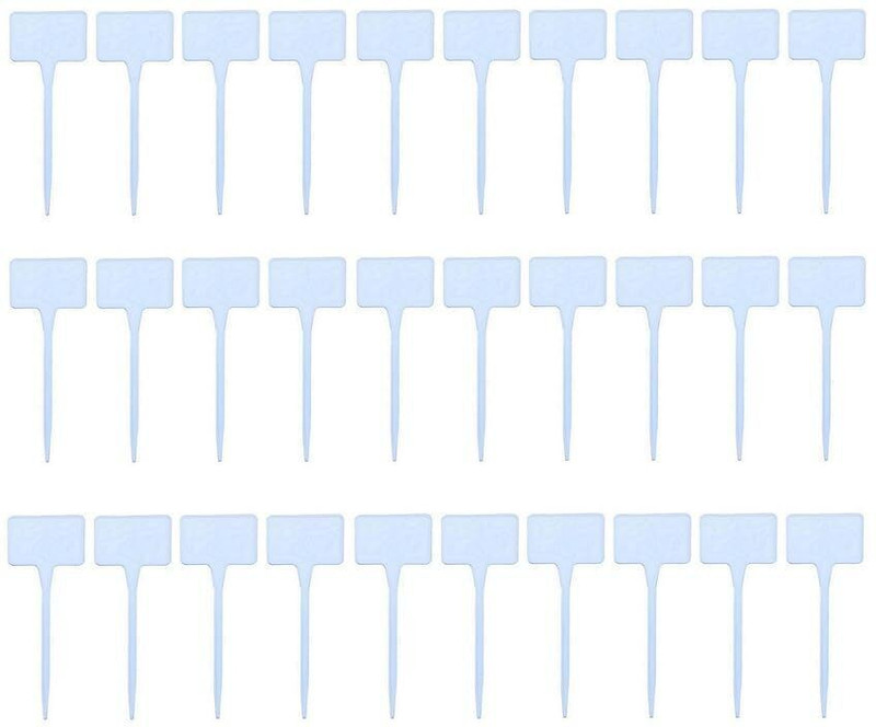 ARM KRAFT 30Pcs Small White Plastic T-Type Plant Shrub Tree Seed Tags Marker Garden Labels Garden Tool Kit(30 Tools)