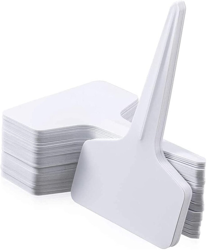 ORTIZA 100pcs White Plant Label Plant Name Tag PP Plastic Reusable Plant Name Tags Garden Tool Kit(100 Tools)
