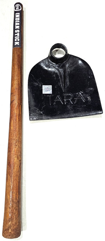 JCT AGRICO strong iron steel spade with wooden handle 70cm Garden Tool Kit(2 Tools)