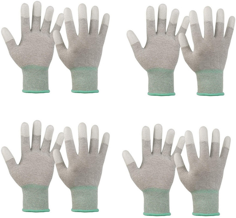 Masox Store Anti Static PU Coated ESD Safe Universal Electronic Working Gloves for Lab K2 Skating Gloves(Grey, Green)