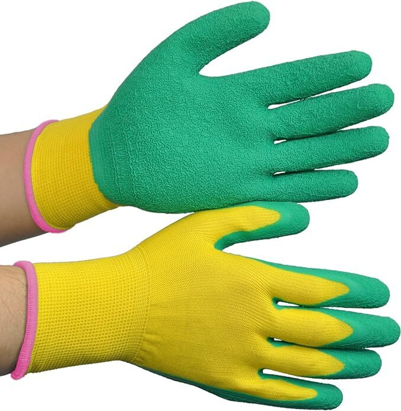 PUHBRHY Rubber hand gloves for Cut Resistance, Gardening & Home Usage For Men & Women Gardening Shoulder Glove