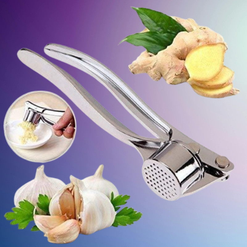 TREANDYY Strong Handle Garlic Crusher for Cooking Garlic Press(Steel)