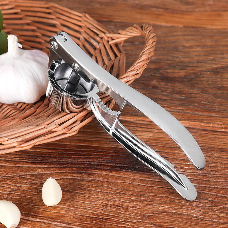 KESOL 3-in-1 Stainless Steel Garlic & Nut Crusher with Coriander Separator Garlic Press(Silver)