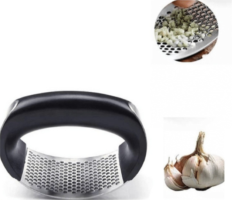 TEDRED Kitchen Manual Garlic Press With Comfortable Grip Garlic Press(Black)