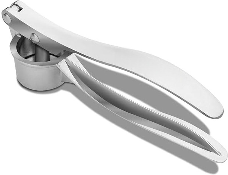 TREZON Garlic Crusher Stainless Steel Hand Garlic Press Garlic Press(Steel)