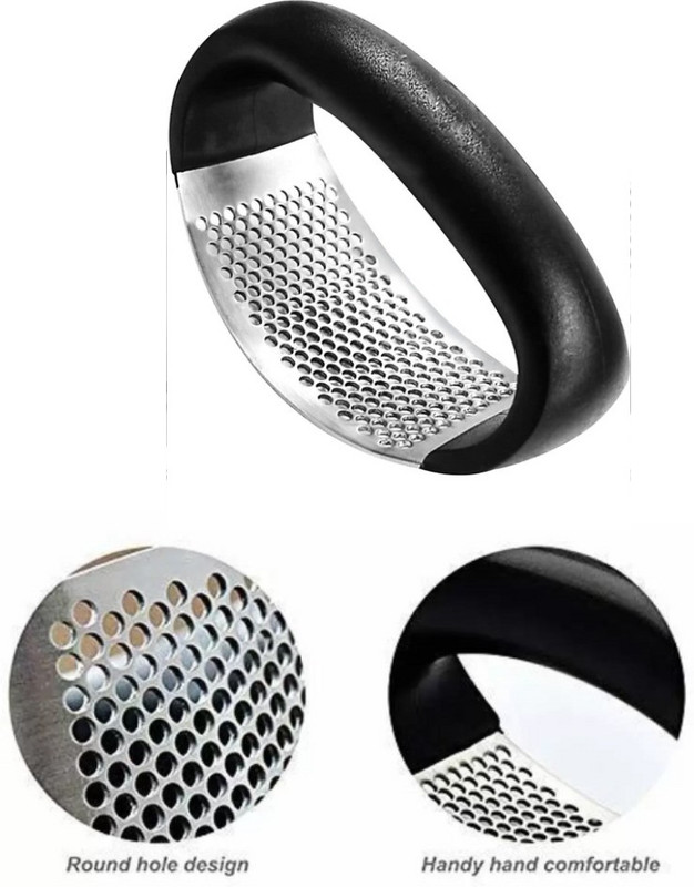 TEDRED Portable manual Garlic Press Crusher Portable for kitchen Garlic Press(Black)