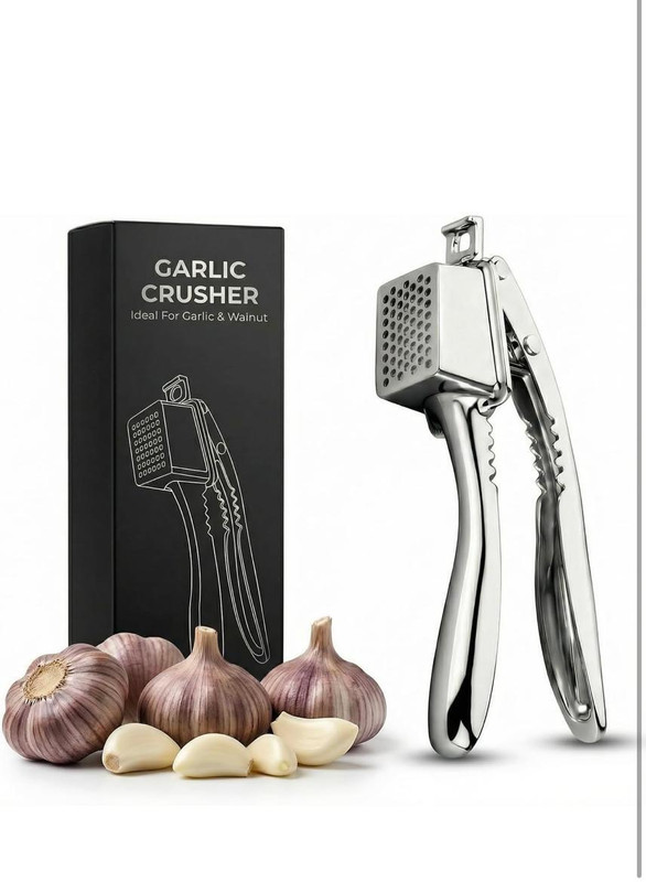 AARAV Stainless steel garlic press heavy duty Garlic Press(Steel)