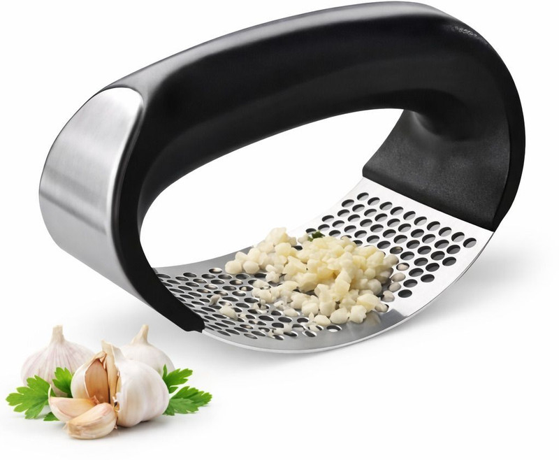 ETHIOXIA Stainless Steel Garlic Press Rocker Garlic Press(Silver)