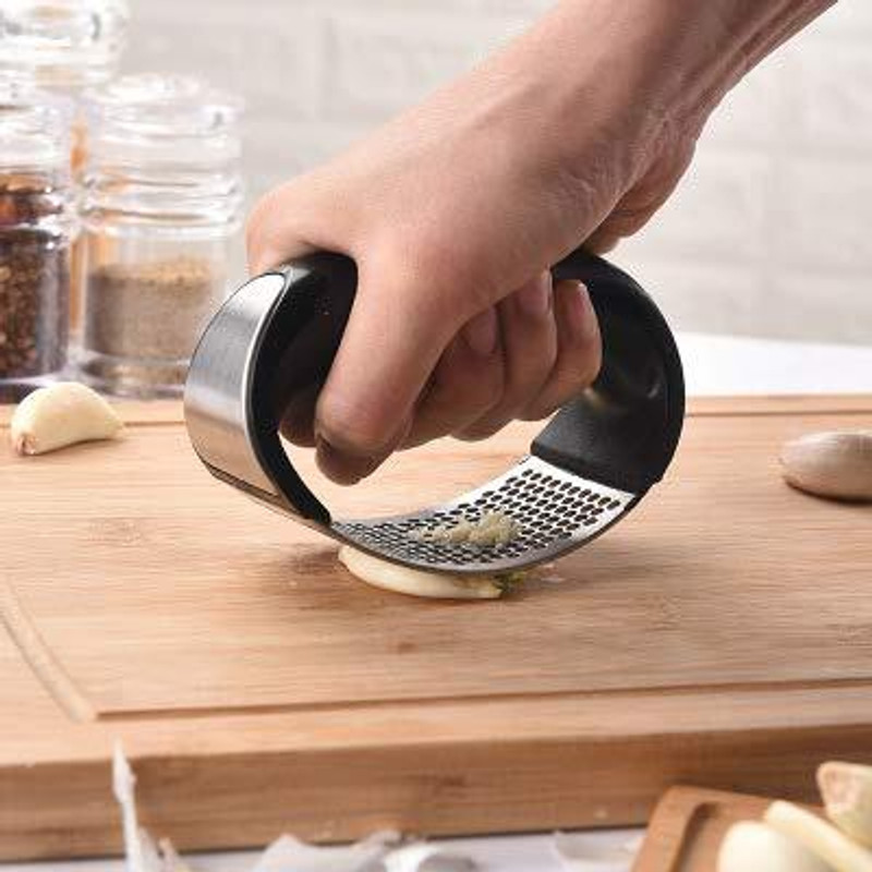 KDG TREADS Steel Garlic Press Rocker Garlic Press(Steel)