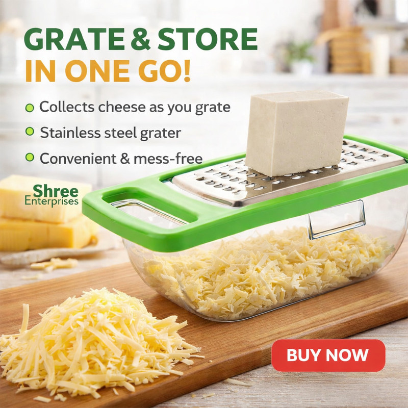 Breyers Cheese grender 01 Garlic Press(Green)