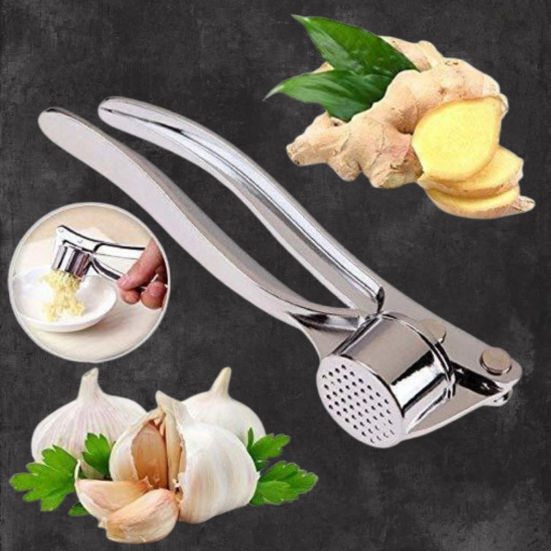 TREANDYY Durable Garlic Crusher with Long Life Garlic Press(Steel)