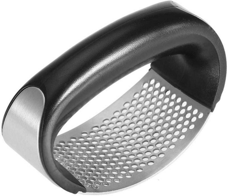 ALL THINGS MORE SHOP Garlic Pounder Kitchen Steel Curved Garlic Crusher Premium Garlic Press Garlic Press(Multicolor)