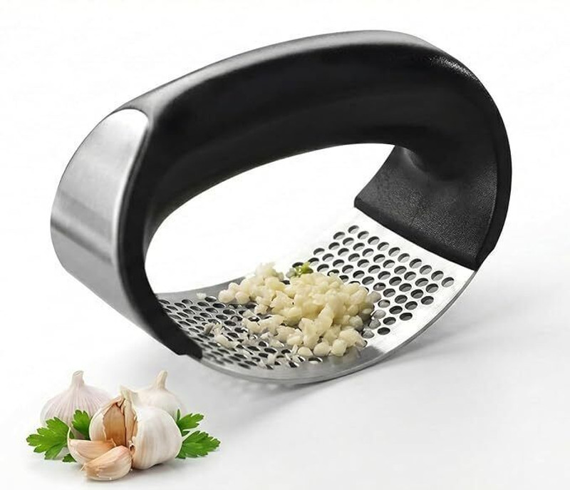 IDEA CHASERS Mj010 Garlic Press Rocker Garlic Press(Steel)