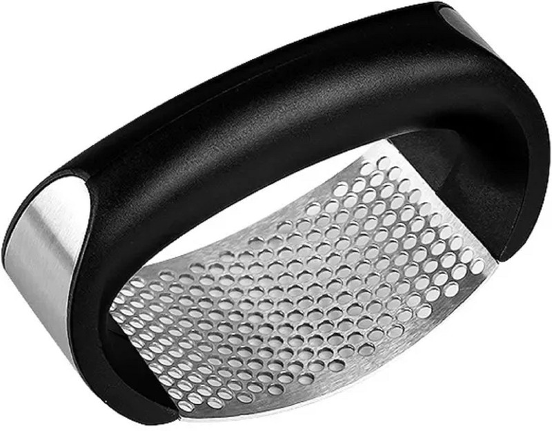 DEAGAN Garlic Crusher Presser Press Ginger Crusher Stainless Steel Kitchen Tool Garlic Press (Steel) Garlic Press(Silver)