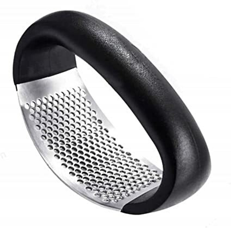 WILLGO Garlic Press Rocker, Premium Garlic Press Stainless Steel, Garlic Crusher Garlic Press(Steel)