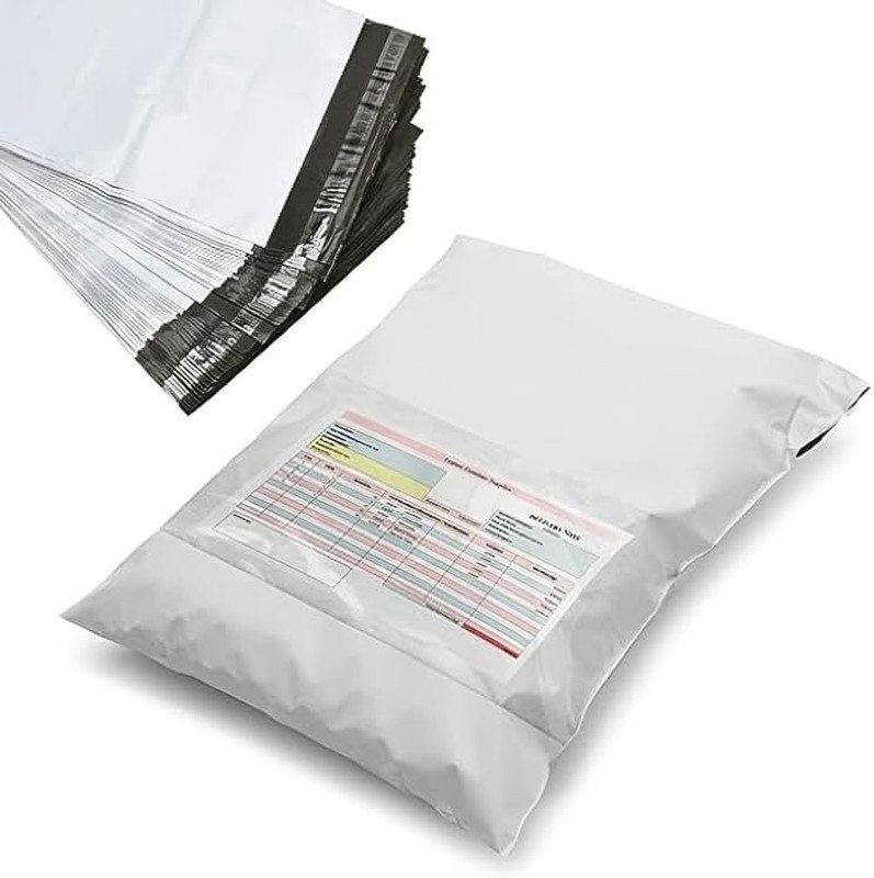 Stargaze 8 x 10 Inch Pack of 100 Courier covers Bags Size with Document Pouch(White)