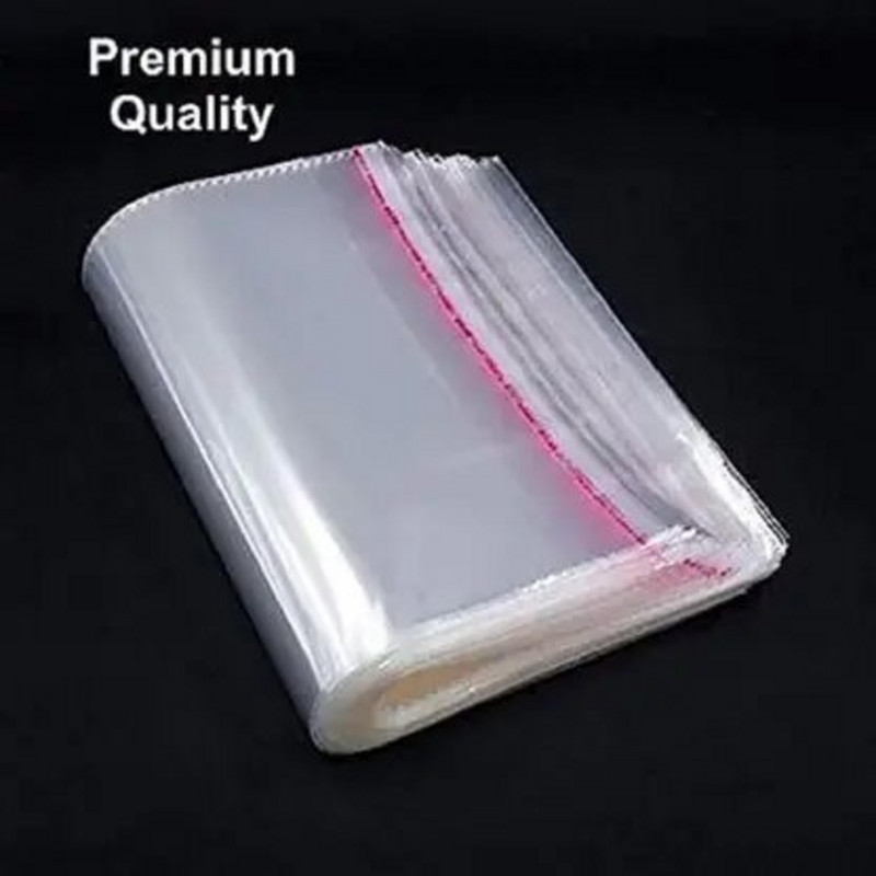 PETALS CASE BOPP BAGS PC-20 PCS BOPP TRANSPARENT BAGS FOR CLOTH PACKING|12*16 INCHES SAREE AND DRESS PACKING BAGS(TRANSPARENT)