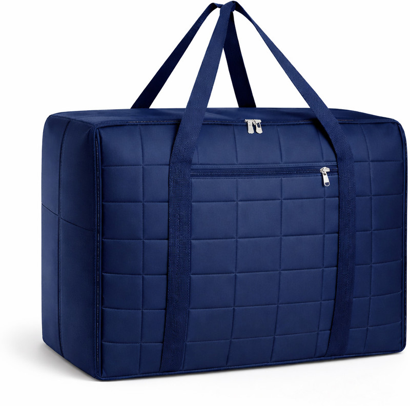 AJJIVA HANDICRAFTS Blanket Bag/ BLANKET COVER/CLOTH STORAGE BAG/RAJAI BAG/DUVET BAG/JUMBO/SAREE BAG BLANKET COVER/CLOTH STORAGE BAG/RAJAI BAG/DUVET BAG/JUMBO/SAREE BAG(Blue)