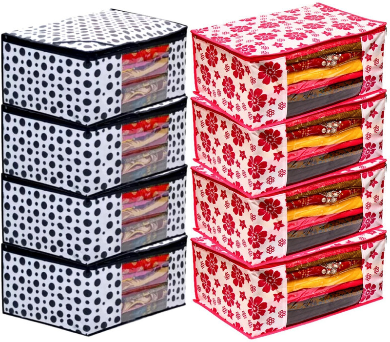 MADHVAN saree cover Safety Bag for Sarees ,Lahanga, Cloths,Suits,Pants Shirts Storage Space Cover, safety bag(Multicolor)