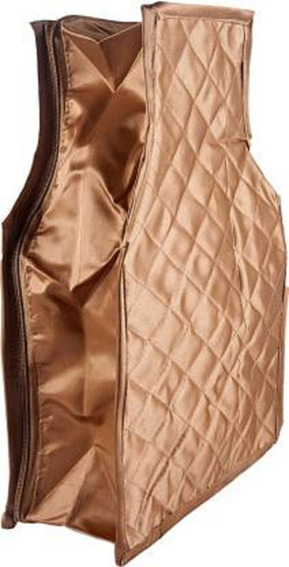 ultimatefashionista Blouse Cover Satin 6inch Designer Blouse Cover Gift Organizer bag vanity pouch Keep saree/Suit/Travelling Pouch (gold) Satin 6inch Designer Blouse Cover Gift Organizer bag vanity pouch Keep saree/Suit/Travelling Pouch (gold)(Gold)