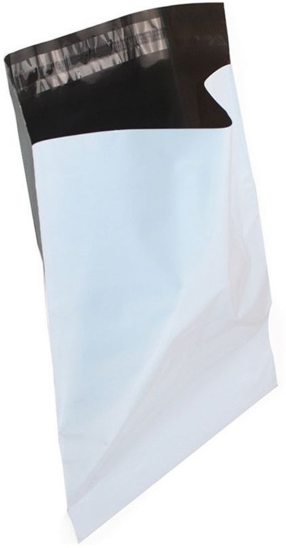 Retailvibes 8x12 Inch 25 Pcs Tamper Proof Courier Bags Envelopes Pouches Cover Polybags for Shipping Poly Bags for Shipping Packing Mailing 55 MICRON(White & Black)