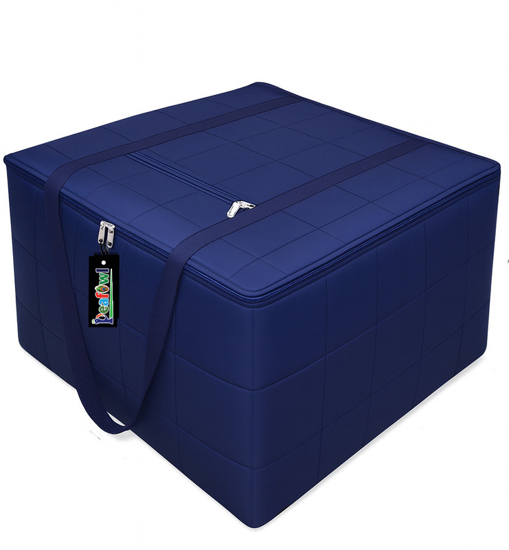 Peafowl Cloth Bag / Blanket Cover / Multipurpose Cover Home Storage Jumbo Bag BLB10(Navy Blue)