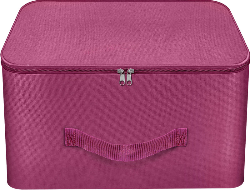 SNDIA 1 Pack - Wardrobe Bag with Zippered Closure & Handle Underbed Moisture Proof Cloth Storage Bag(Magenta)