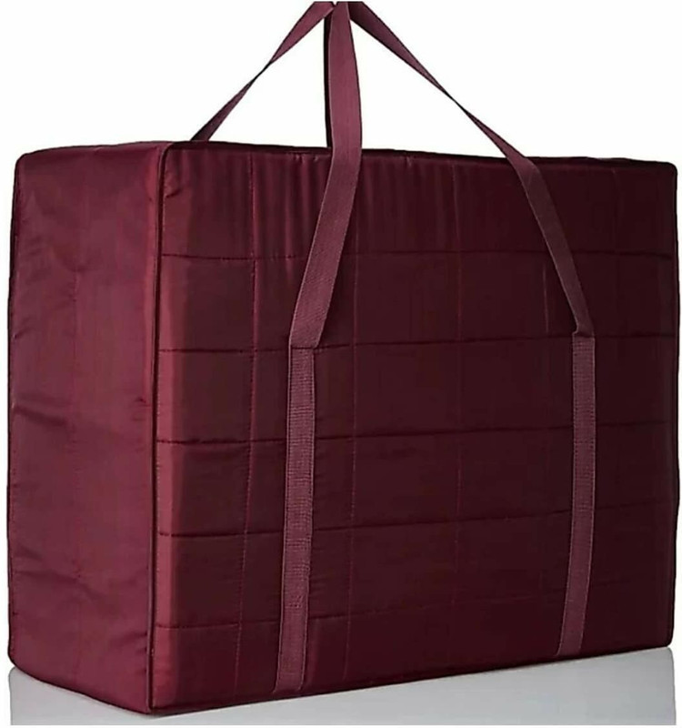 Peafowl Blanket Cover Double Bed Blanket Bag Cover/Saree Bag/Household blanketcover(Maroon)