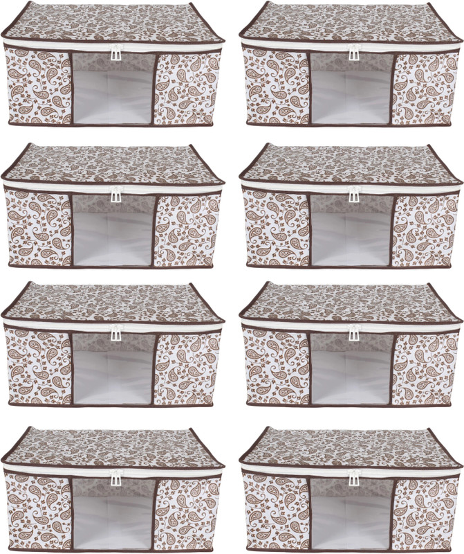 DULACCA D Cover DC 1 Saree Cover,Garment Cover,Cloth Cover,Clothes Organiser with Transparent Window D Cover D20(Red)