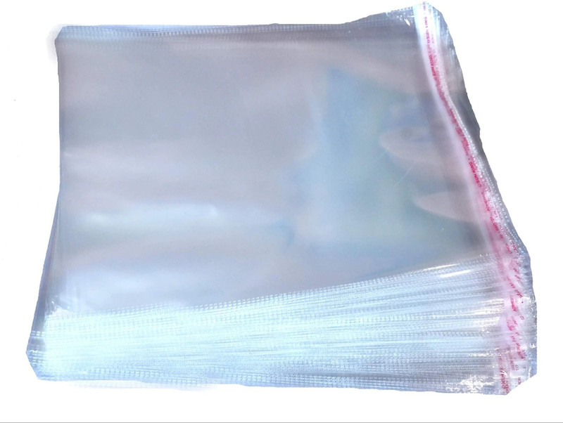 Raga Plus Self Adhesive Bopp Bag Transparent Packing Cover Bag for Saree/Tshirts/Pant transparent Packing Polythene Bags For Clothes(Transparent)