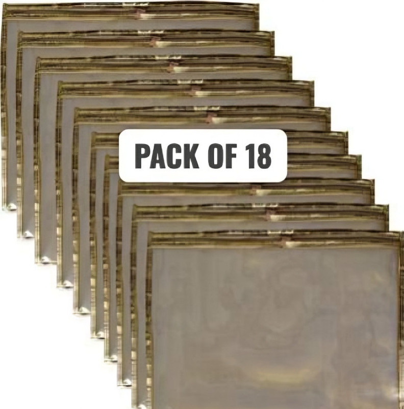 House of Common Saree Covers 12 Set With Transparent Saree Cover 12 Set -Single-Transparent-Design-Gold-Set-Of-12(Transparent)