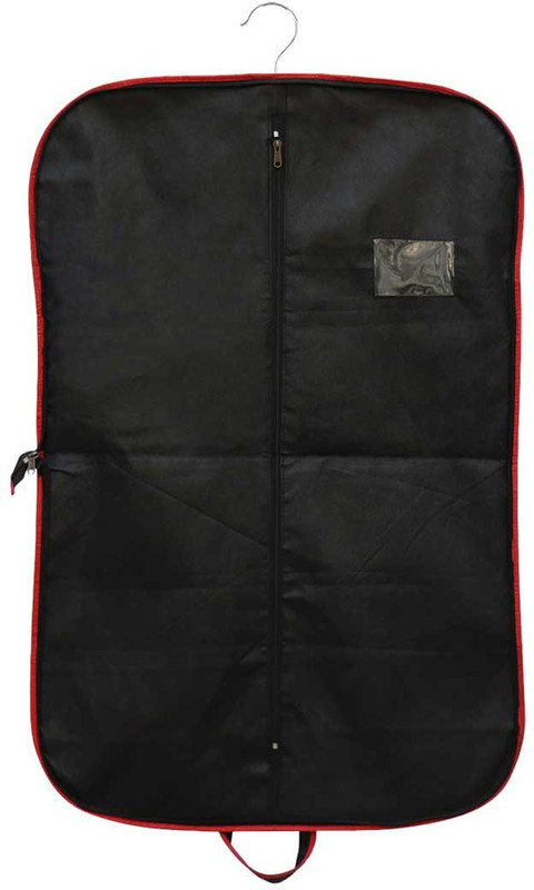 AARON INC Non-Woven Foldable Non Woven Men's Coat, Blazer, Suit Cover (Red Stripped) Pack of 1 Suit Cover RP-RC(Black, Red)