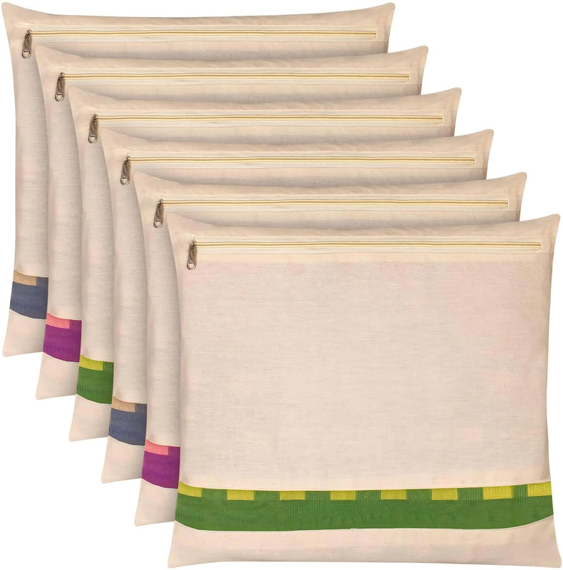 blendmix Storage Bag Cotton Cover Wardrobe Organizer Garment Cover Sari Bag for Clothes Storage Chain Saree Bag 16X14 inch(Beige)
