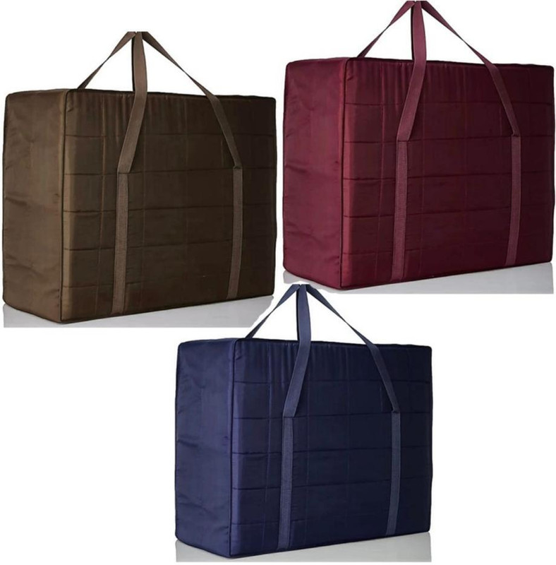 PREM COLLECTION 1 Combo king polyester duvet/ blanket cover PM0040(Brown, Navy Blue, Maroon)