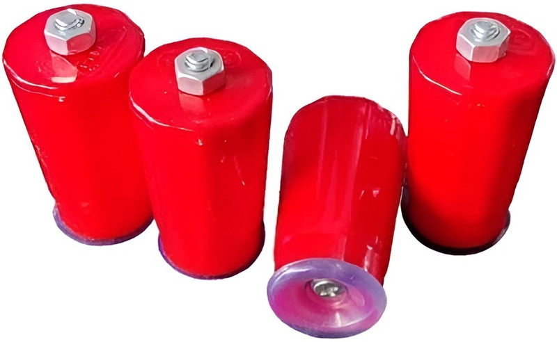 mapperz Stainless Steel Gas Stove Legs Anti Skid Legs for Gas Stove Gas Cylinder Trolley(Red)