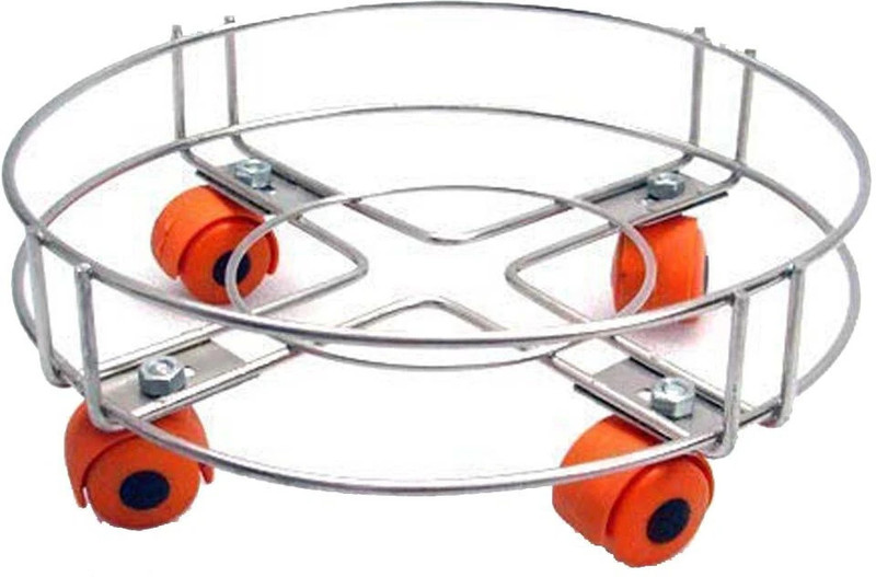Nexus Lifestyle Stainless steel Gas Cylinder Trolley pack of 1 Gas Cylinder Trolley(Silver)