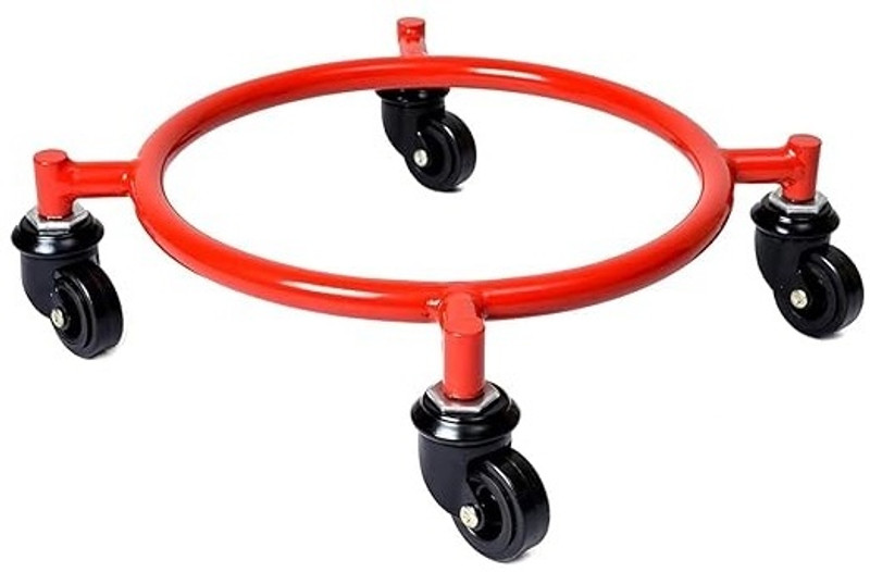 ANAMIKA Anamika Stainless Steel Gas Cylinder Trolley with Wheels with Handle for Kitchen Gas Cylinder Trolley(Silver)