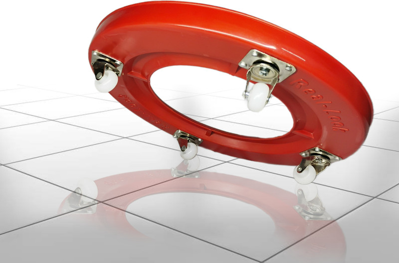 mstamizha Easy-Move LPG Stand Trolley with Industrial Wheels - Lightweight Gas Cylinder Trolley(Red)