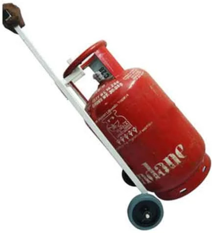 Kanha Enterprises Trolley-002 Gas Cylinder Trolley(White)